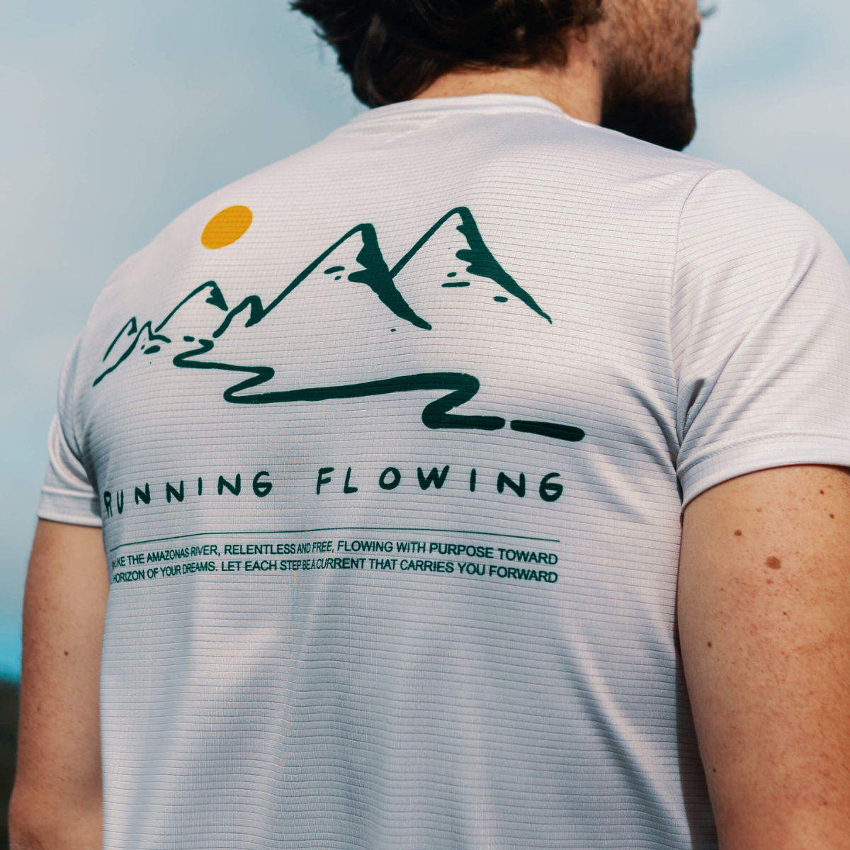 Camisetas Running Hombre running flowing limit