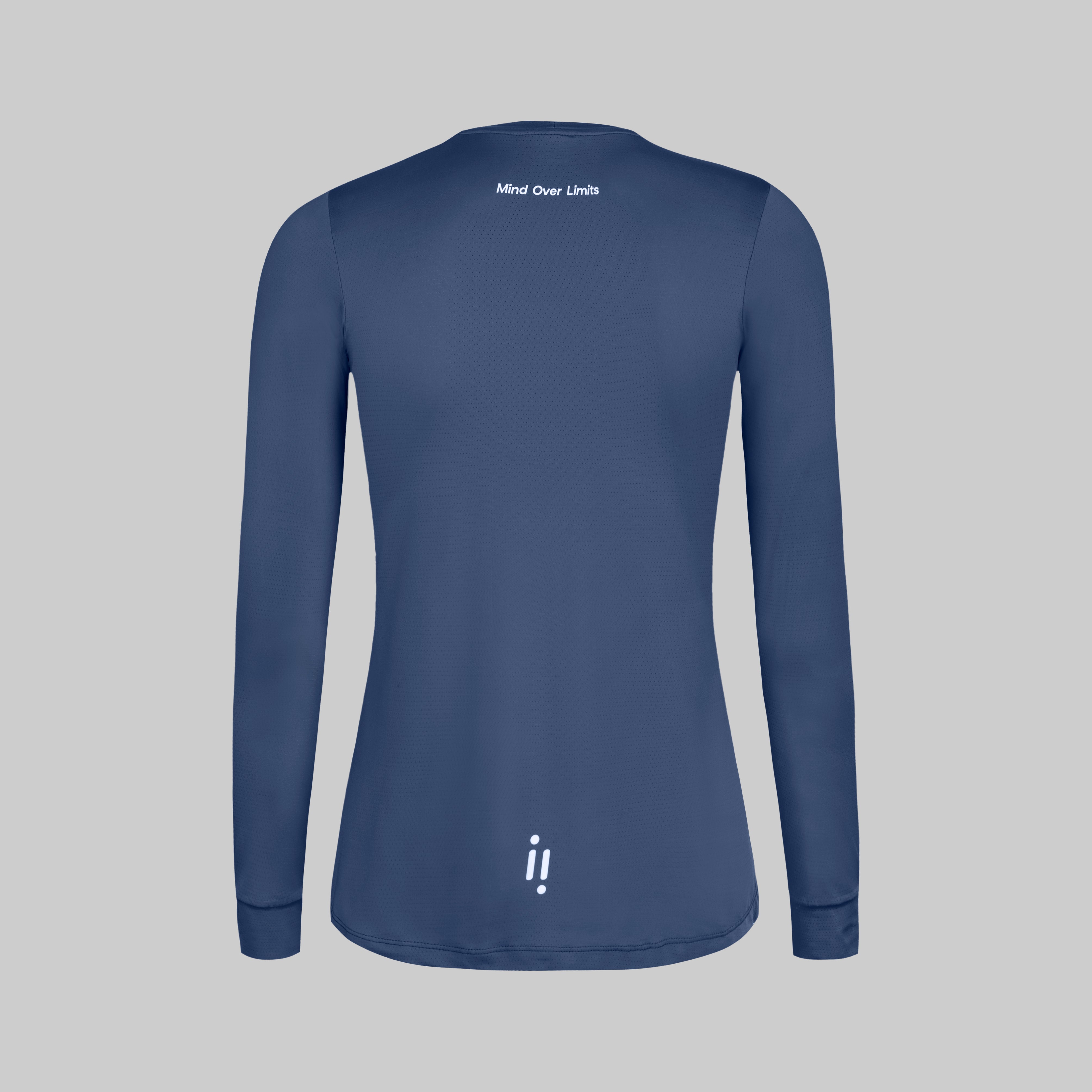 Camiseta Manga Larga Running Mujer Altitud Classic Azul Oscuro