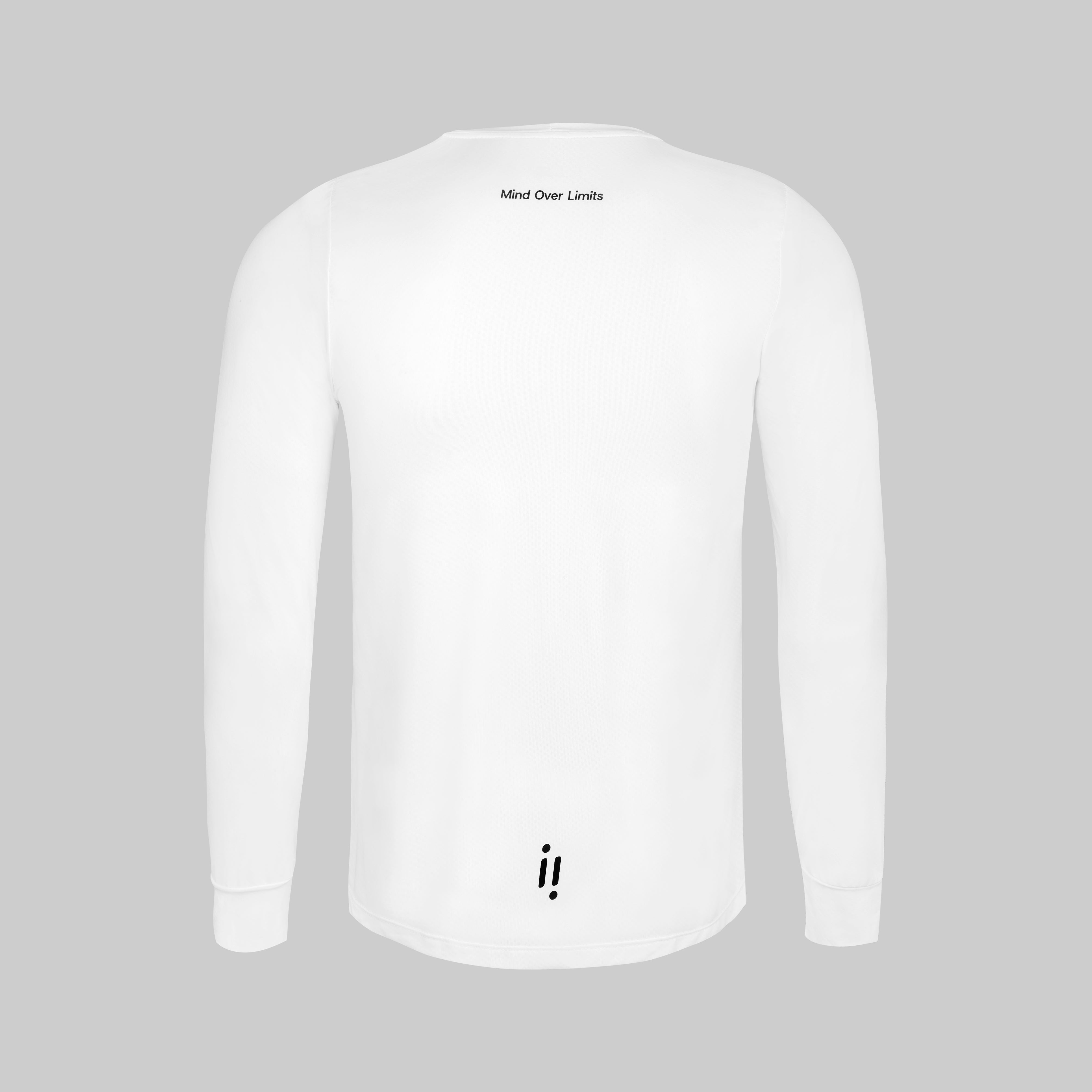 Camiseta Manga Larga Running Hombre Altitud Classic Blanca Ultralight.