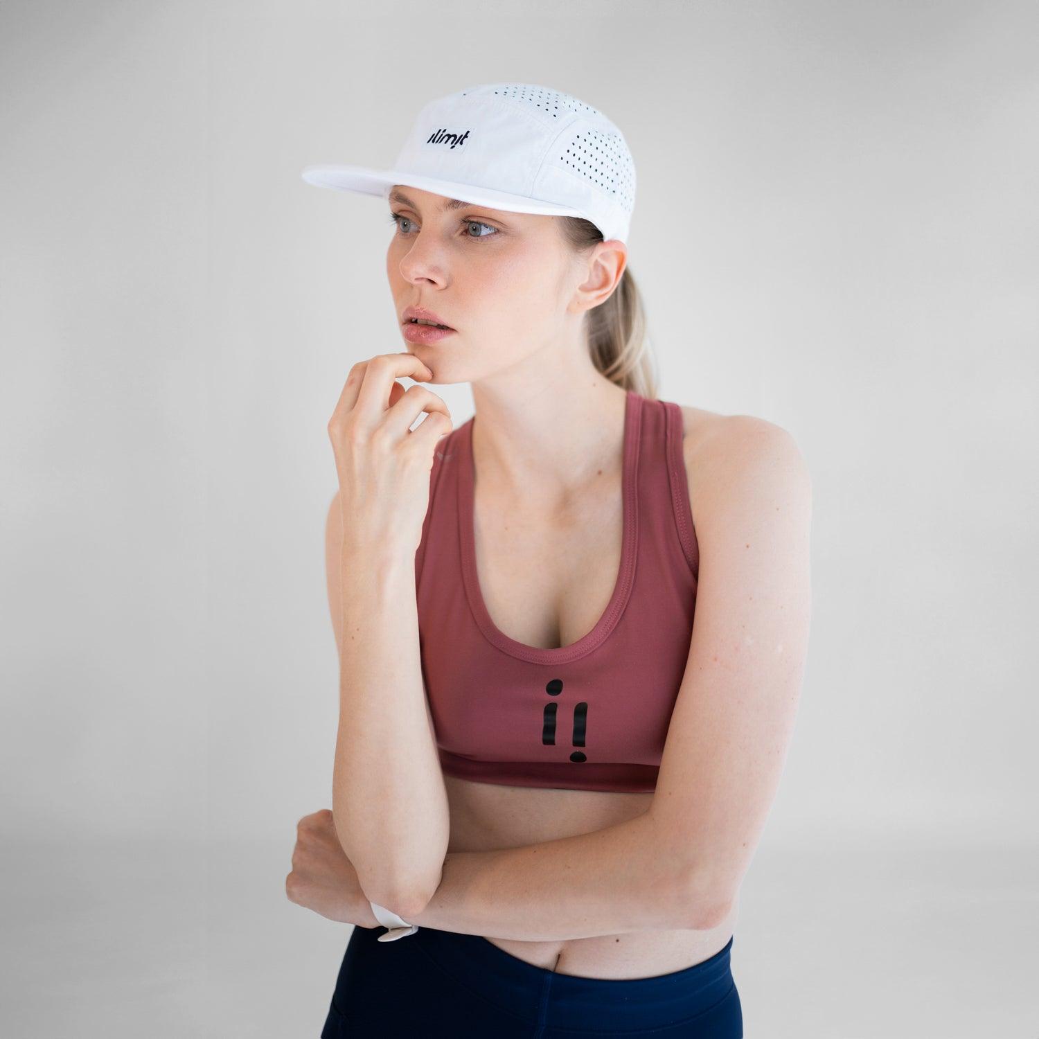 gorra running blanca ilimit