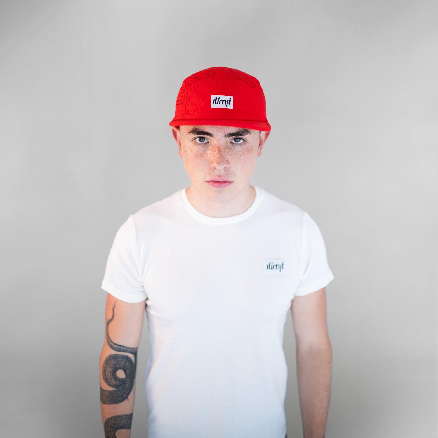 gorra para running roja