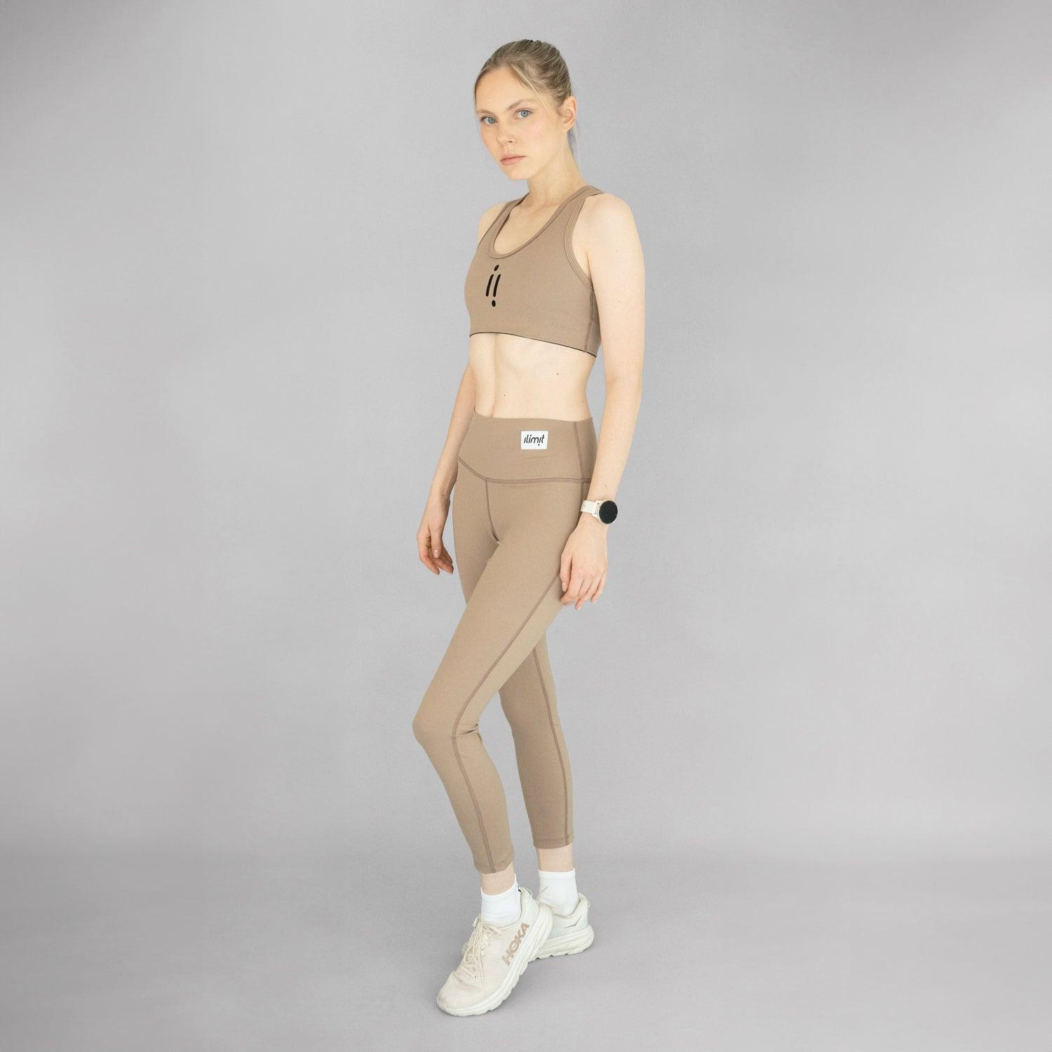 leggin deportivo mujer beige