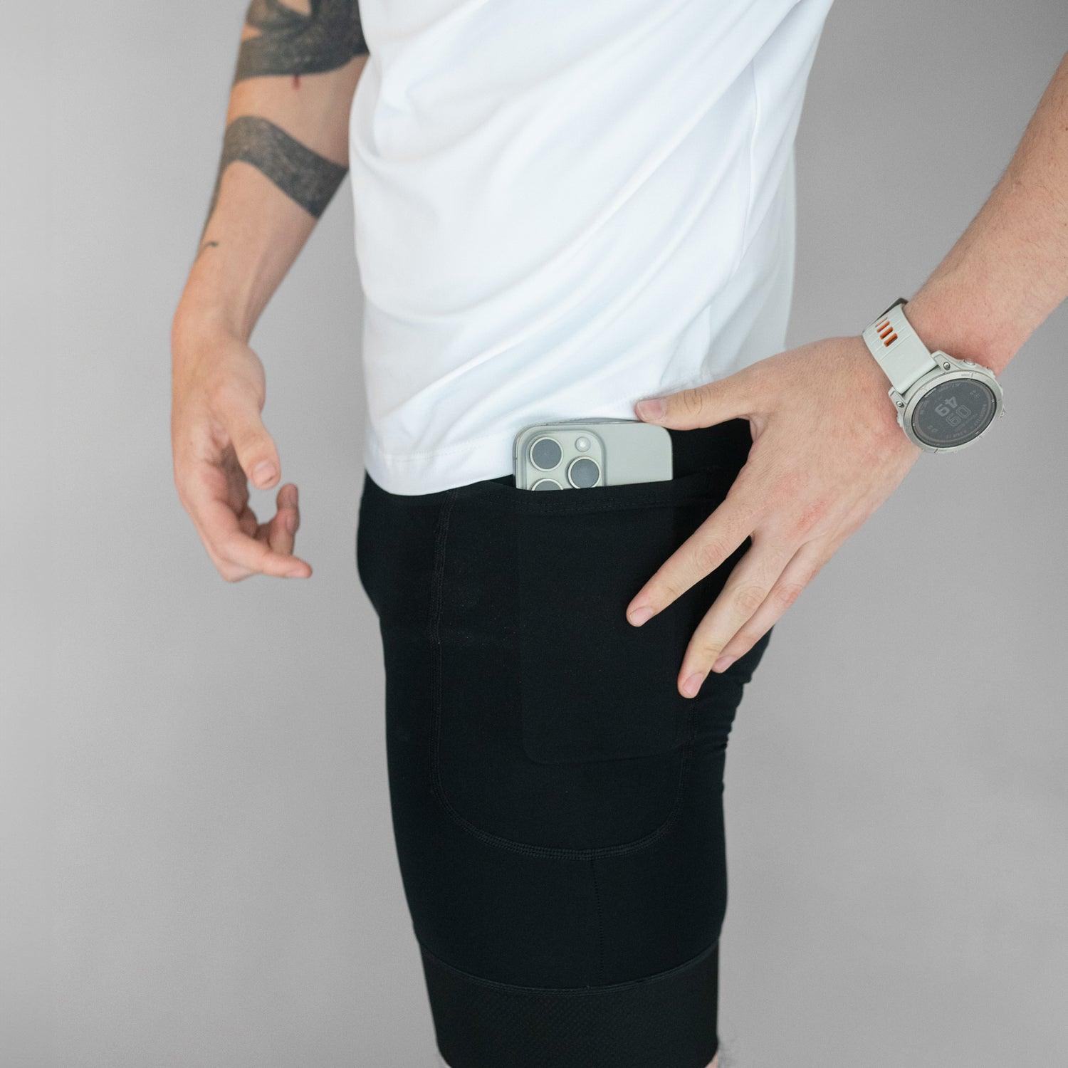 lycra deportiva hombre negra