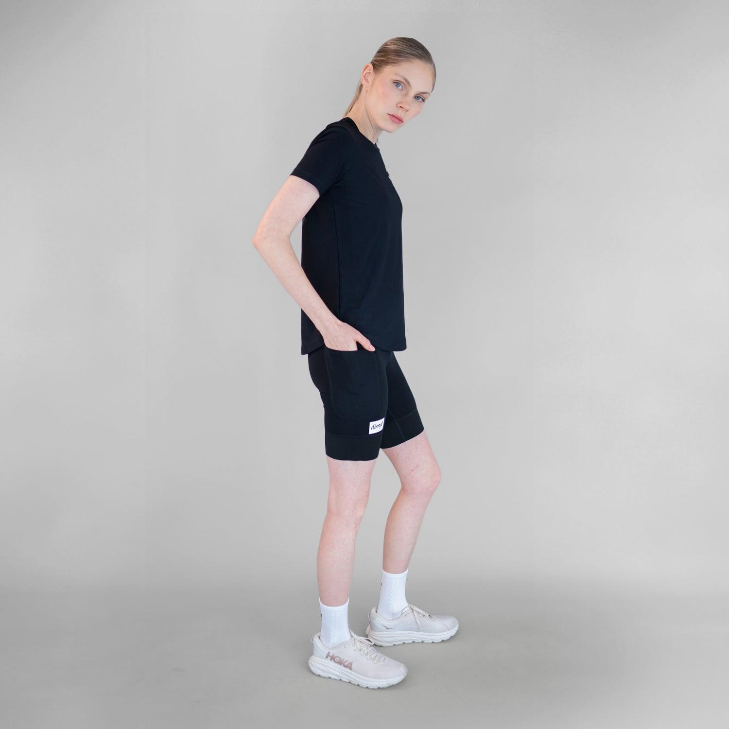 lycra deportiva negra para mujer