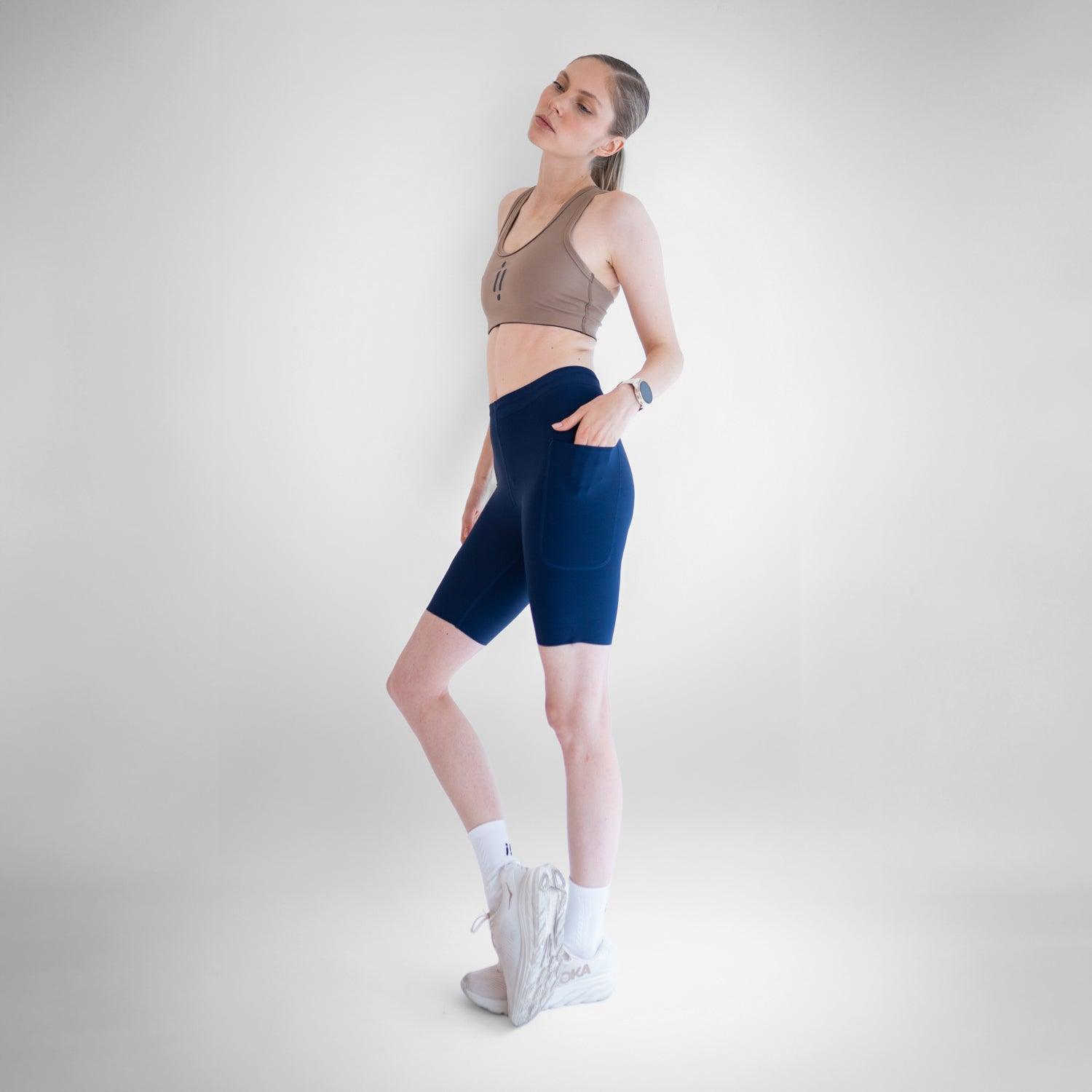 lycra deportiva mujer azul