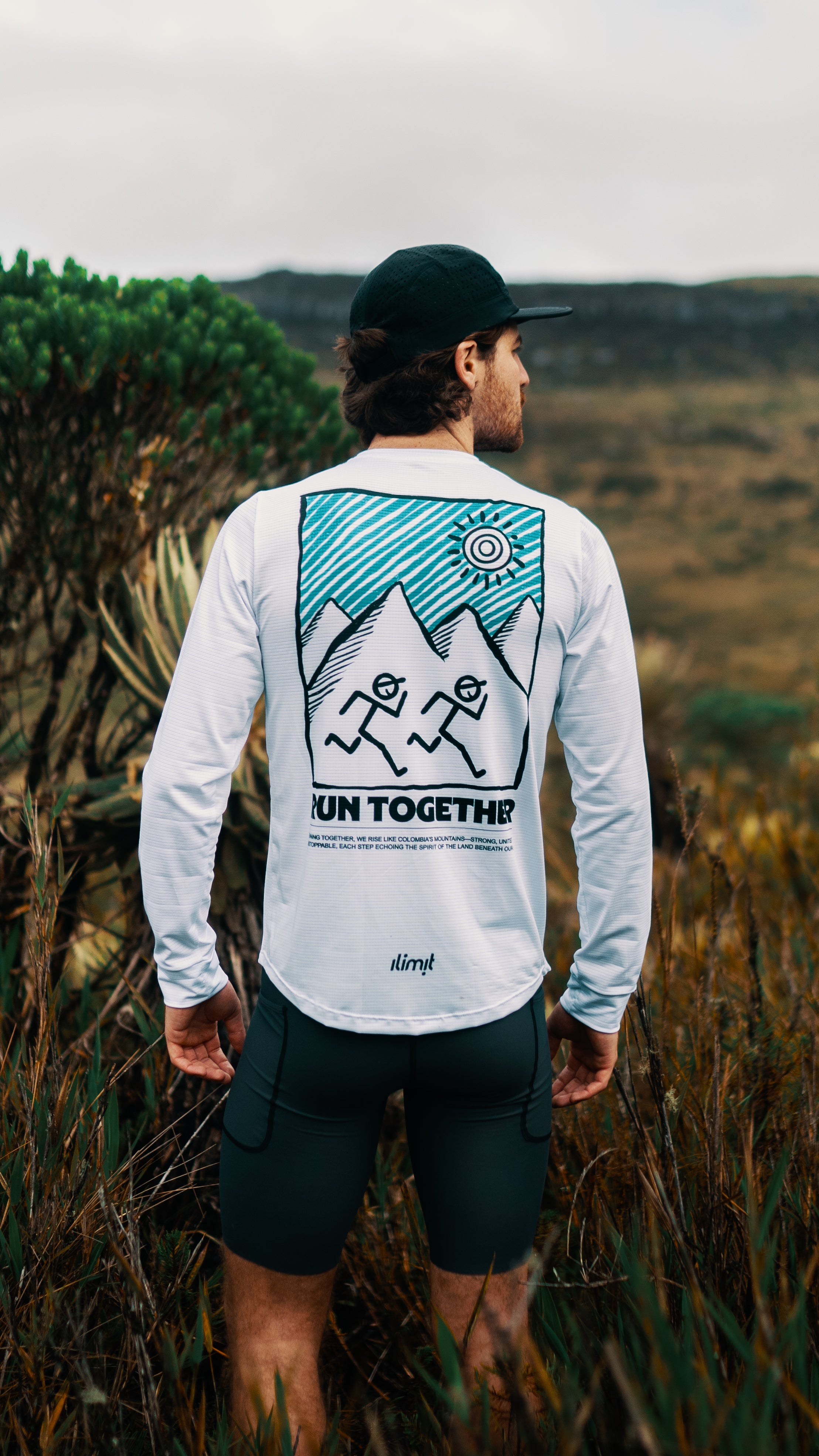 camiseta manga larga hombre running