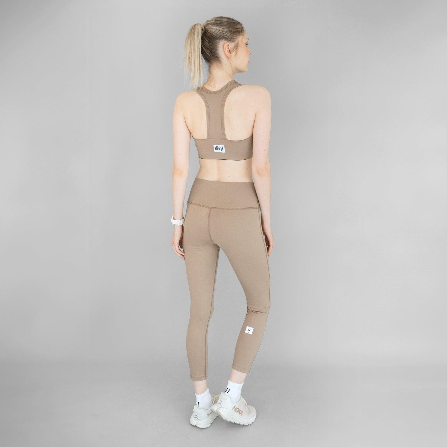 top running beige ilimit mujer