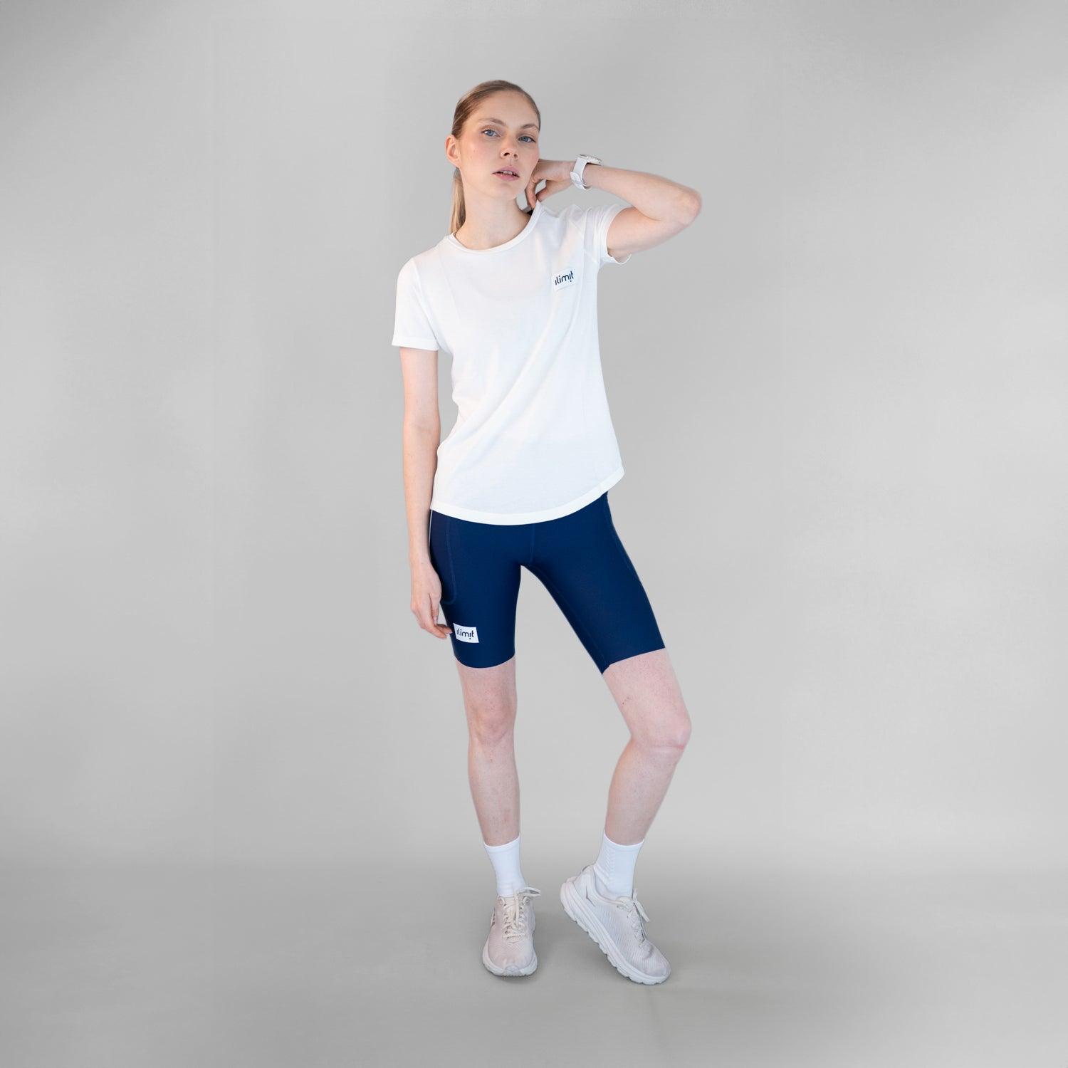 Camiseta blanca running clasic mujer