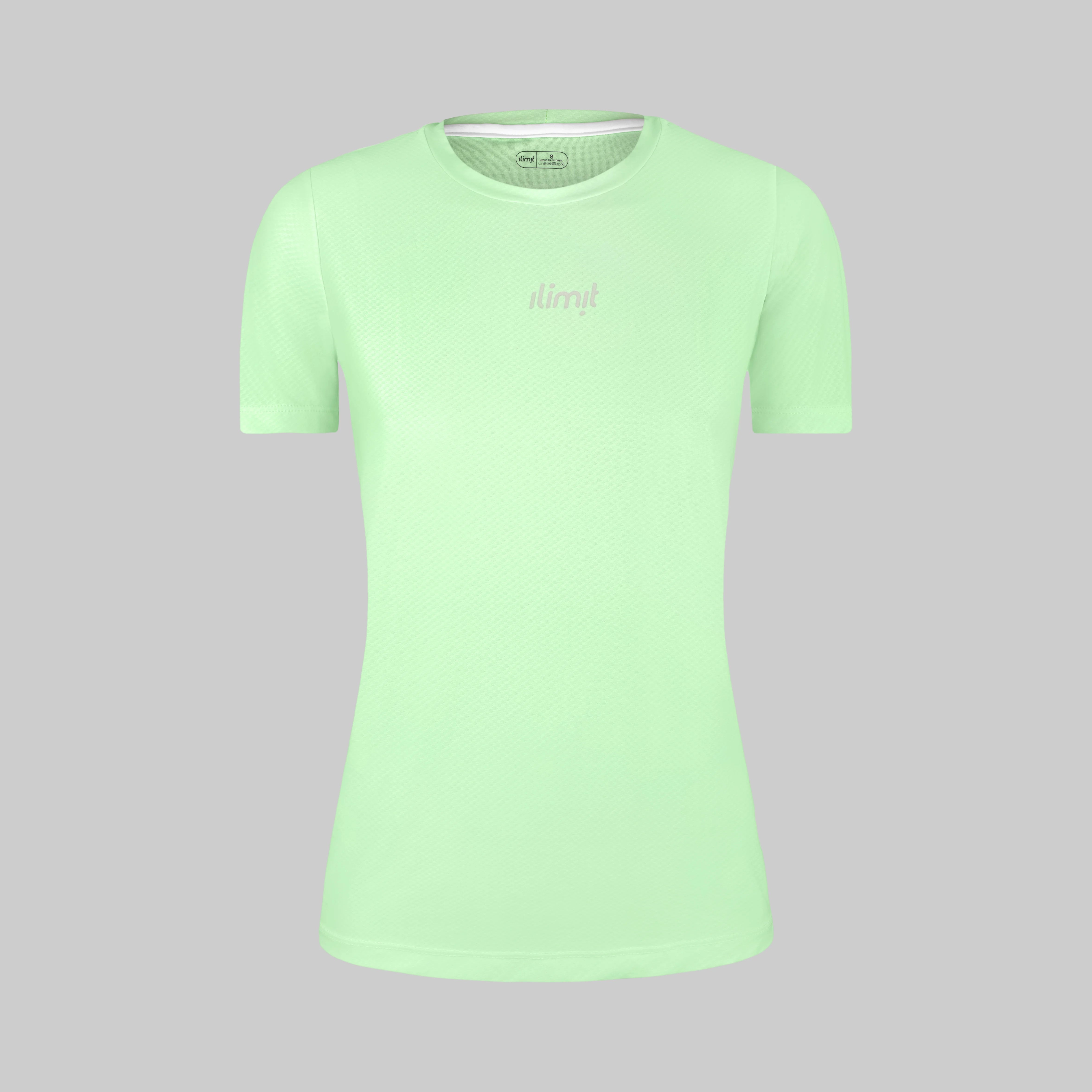 camiseta running verde ilimit classic