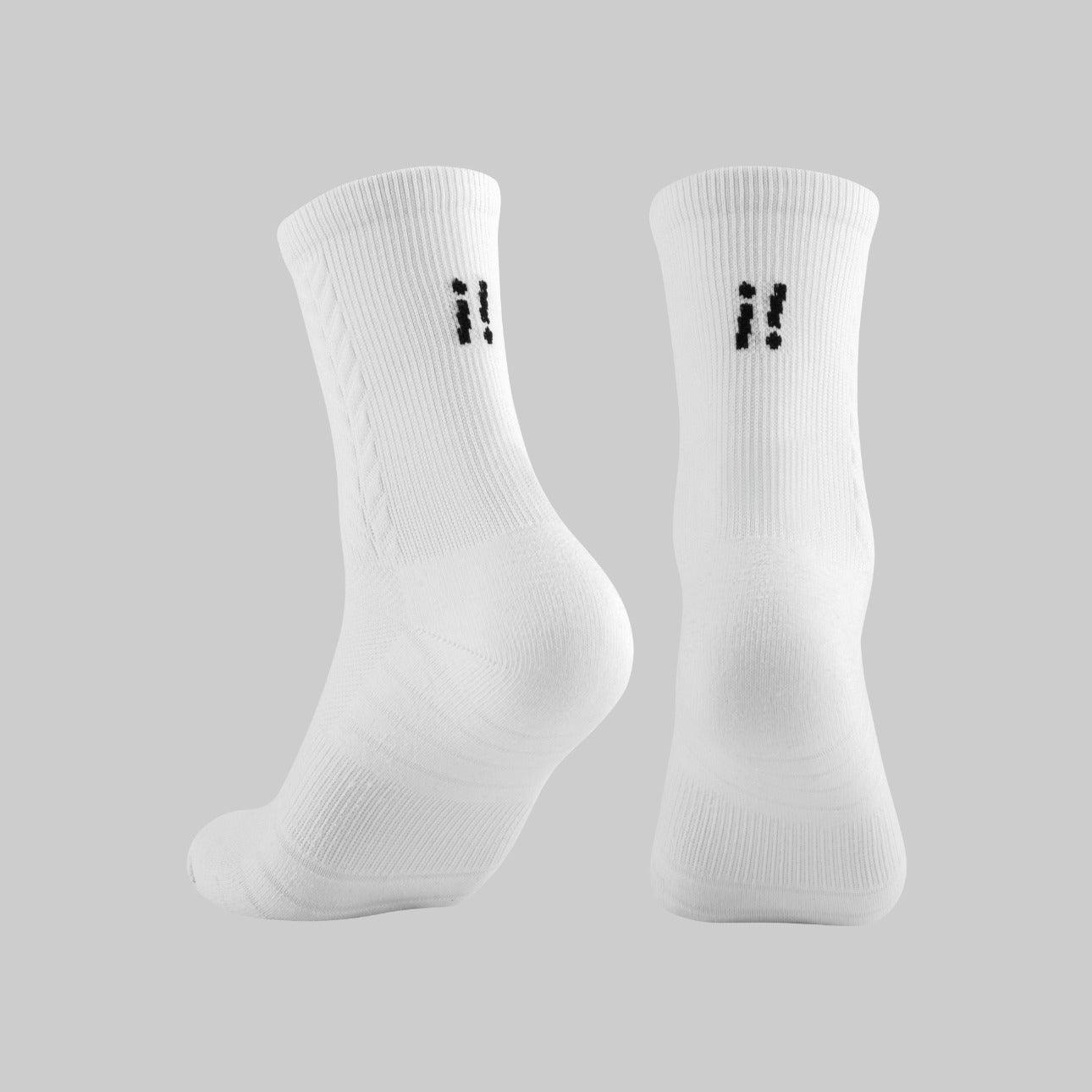 medias para correr ilimit blanca
