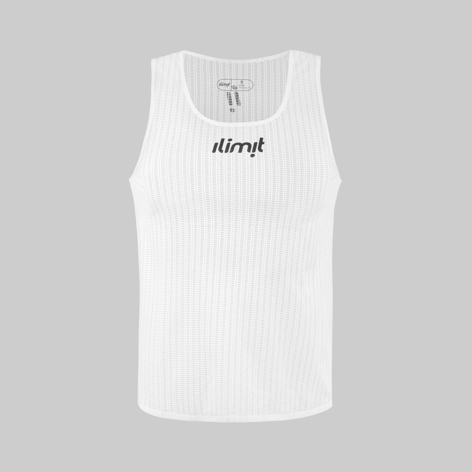 camiseta running esqueleto blanco ilimit