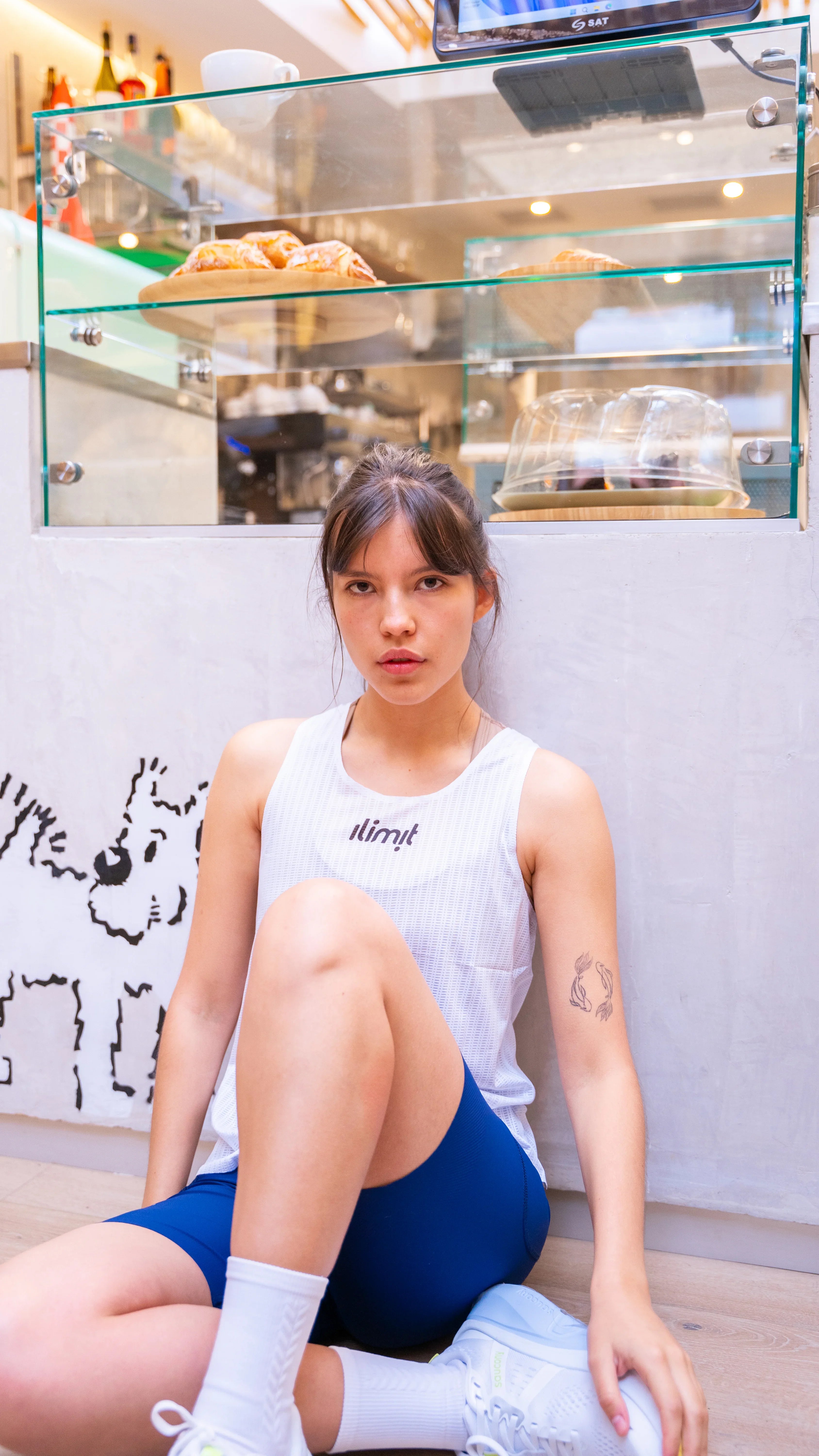 Camiseta Running Esqueleto Mujer  Pro Race Blanco